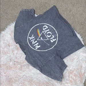 Pink Floyd Crop Top Graphic Tee